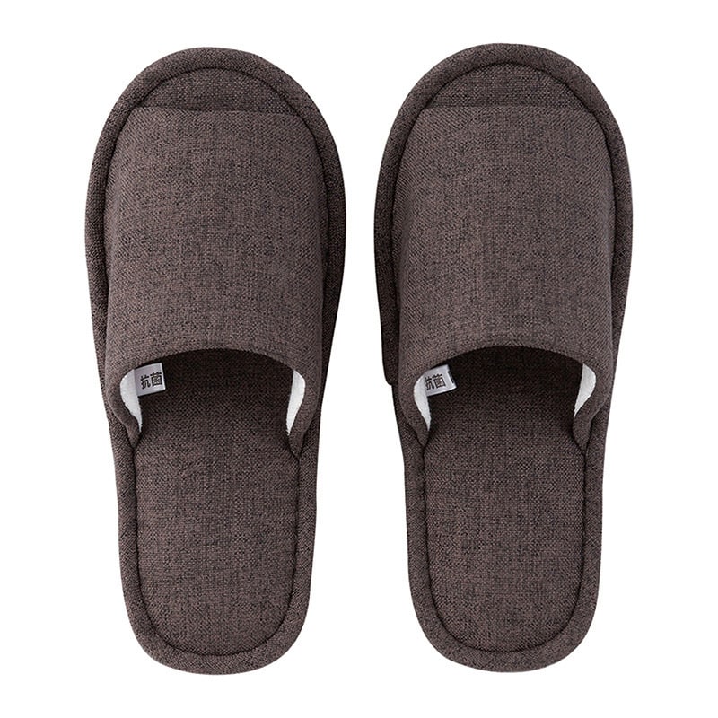 テンダイ 抗菌防臭外縫いスリッパ ブラウン U456700 1組（ご注文単位4組）【直送品】