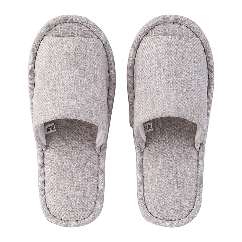 テンダイ 抗菌防臭外縫いスリッパ グレー U456698 1組（ご注文単位4組）【直送品】