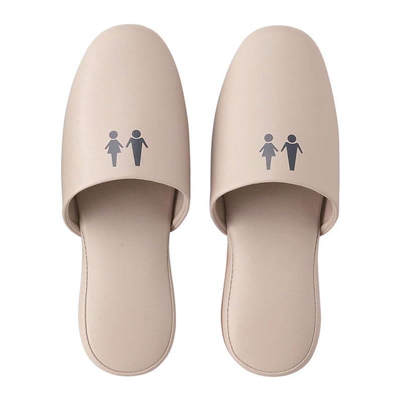 テンダイ トイレスリッパ L ベージュ 578684 1組（ご注文単位4組）【直送品】