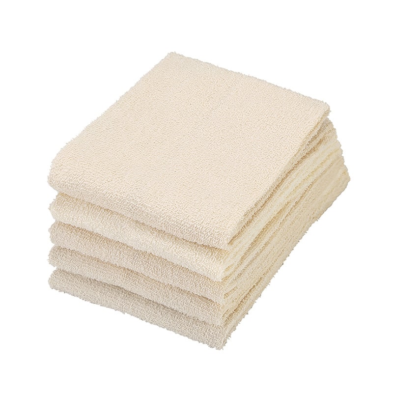 テンダイ ライトカラーフェイスタオル 5枚組 キナリ（無漂白） 578776 1パック（ご注文単位5パック）【直送品】