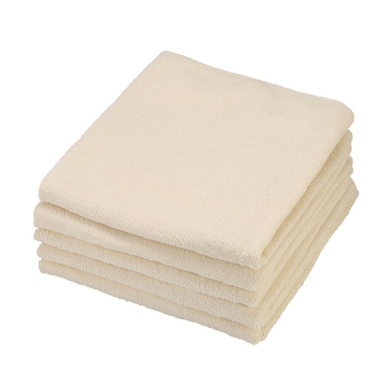 テンダイ ペールカラーバスタオル 5枚組 キナリ（無漂白） 578790 1パック（ご注文単位1パック）【直送品】