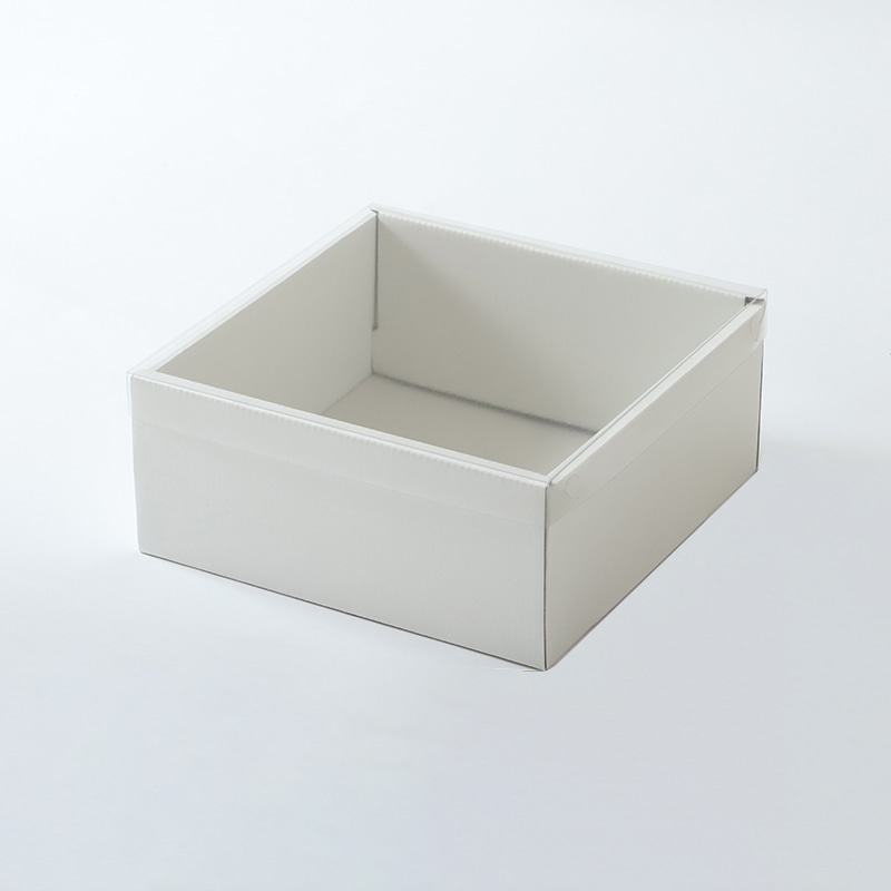 東花 FMカラーリースボックス　20　1セット 87201 ホワイト×ホワイト 1袋（ご注文単位1袋）【直送品】