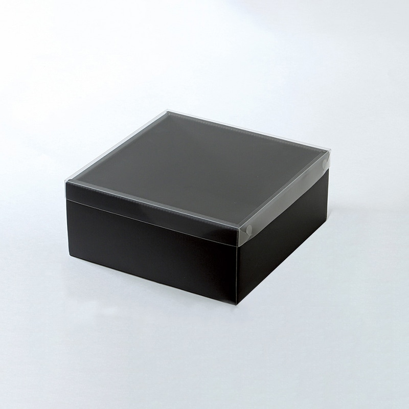 東花 FMカラーリースボックス　20　1セット 87205 ブラック×ブラック 1袋（ご注文単位1袋）【直送品】