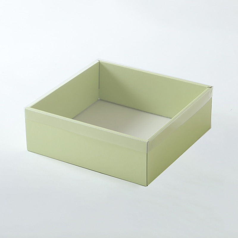 東花 FMカラーリースボックス　25　1セット 87218 グリーン×ホワイト 1袋（ご注文単位1袋）【直送品】