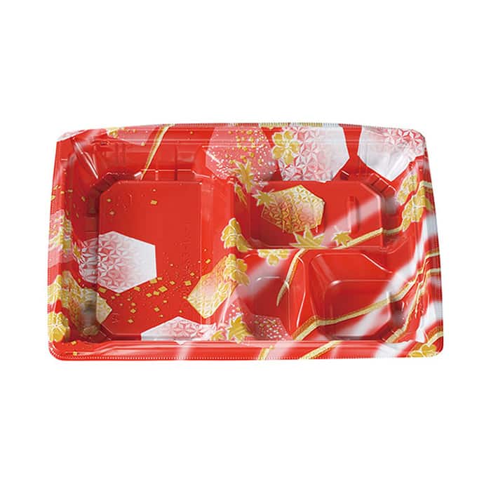 エフピコチューパ 弁当容器 MS角弁 本体 23-17-1 かなで赤 CP570501 50枚/束（ご注文単位12束）【直送品】