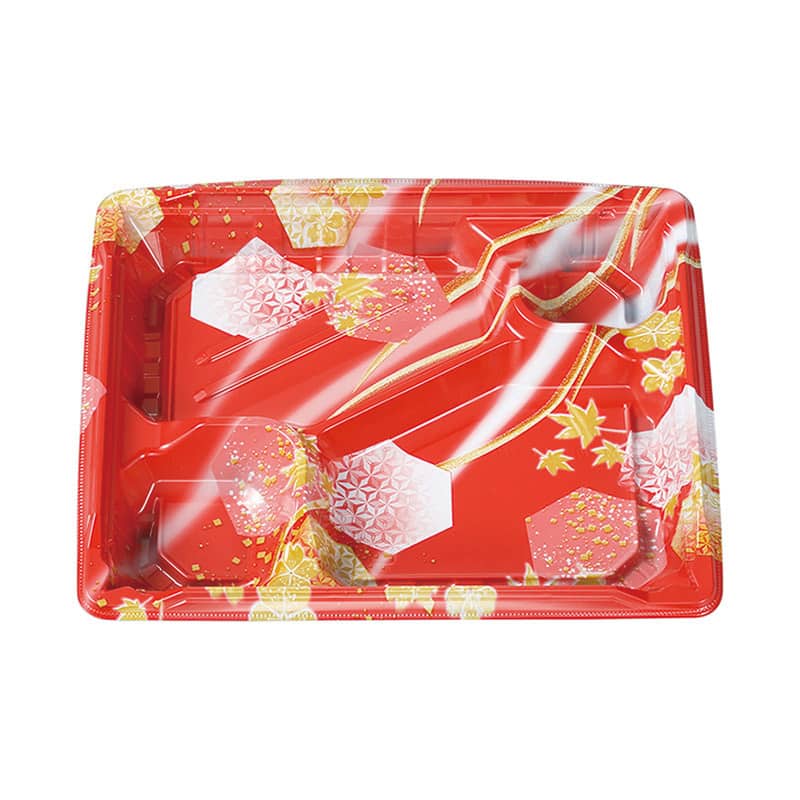 エフピコチューパ 弁当容器 MS角弁 本体 23-19-1 かなで赤 CP570503 50枚/束（ご注文単位12束）【直送品】