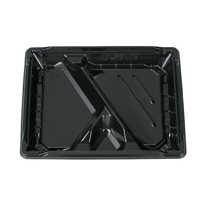 エフピコチューパ 弁当容器 MS角弁 本体 23-19-2 黒 CP570504 50枚/袋（ご注文単位12袋）【直送品】