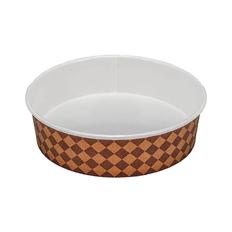 エフピコチューパ RK耐熱性紙容器 本体2 RK-150-485BC チェック茶 CP501419 50枚/袋（ご注文単位12袋）【直送品】