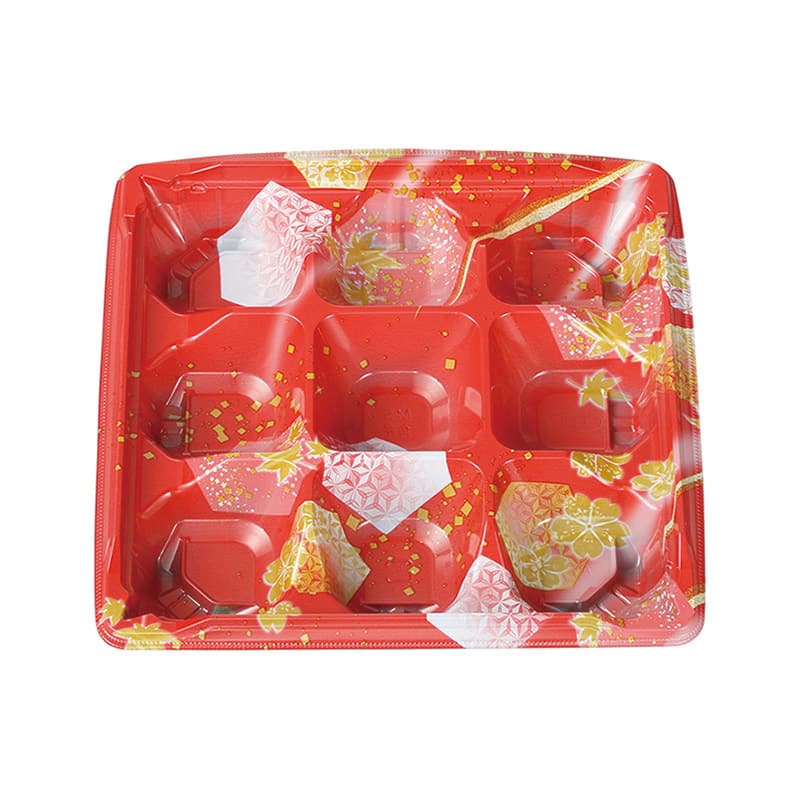 エフピコチューパ 弁当容器 MS角弁 本体 21-21-1 かなで赤 CP570523 50枚/束（ご注文単位12束）【直送品】