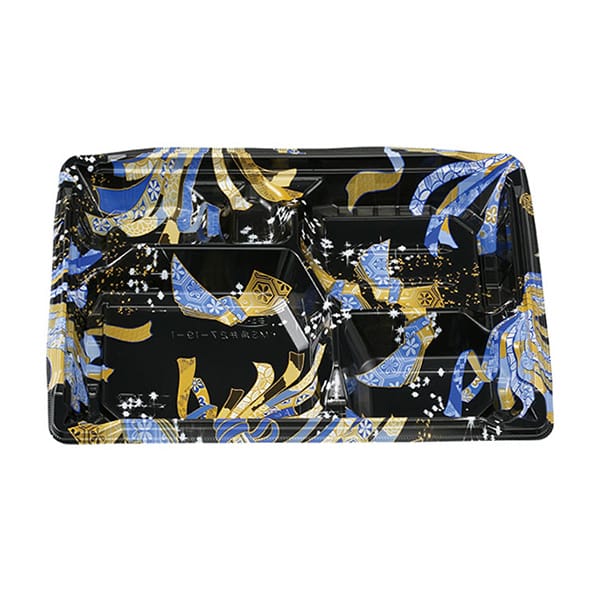 エフピコチューパ 弁当容器 MS角弁 本体 27-19-1 むすび青 CP570529 50枚/袋（ご注文単位12袋）【直送品】