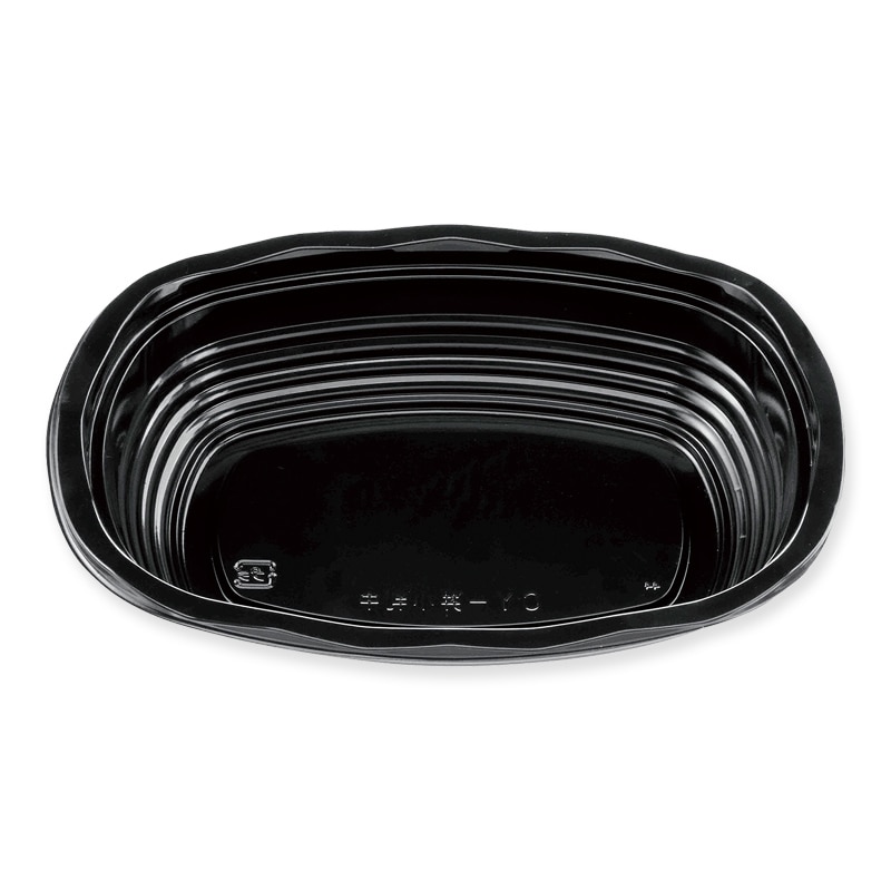 エフピコチューパ 丼容器 CY-丼 本体 小判中 黒 50枚/袋