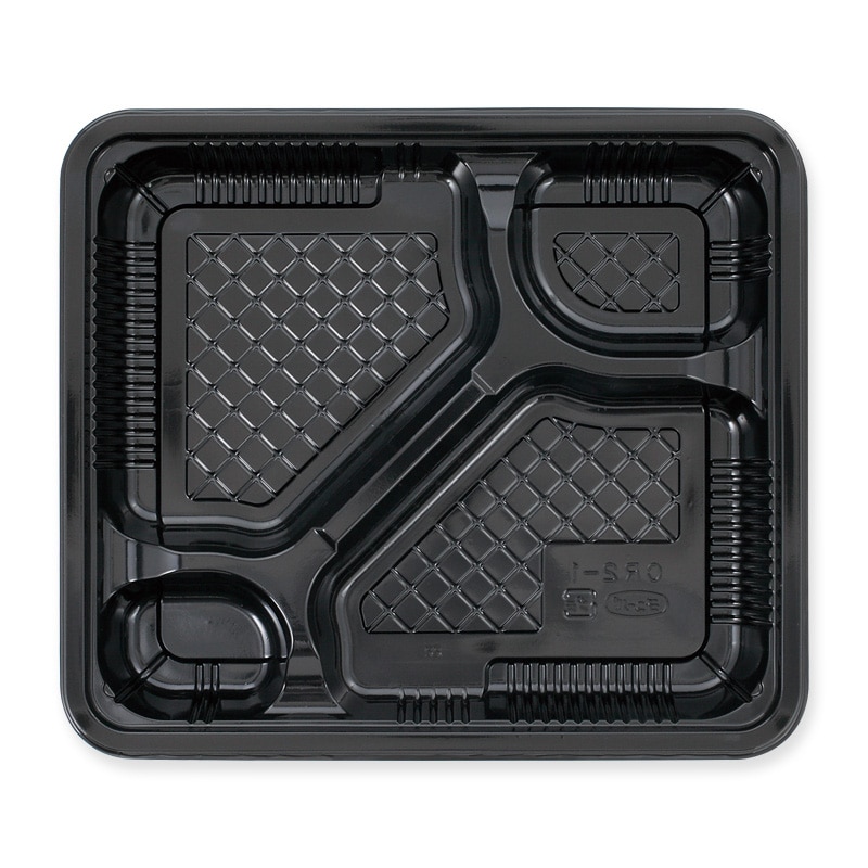 エフピコチューパ 弁当容器 CR弁当 本体 CR-2-1 黒 50枚/袋(ご注文単位12袋)【直送品】