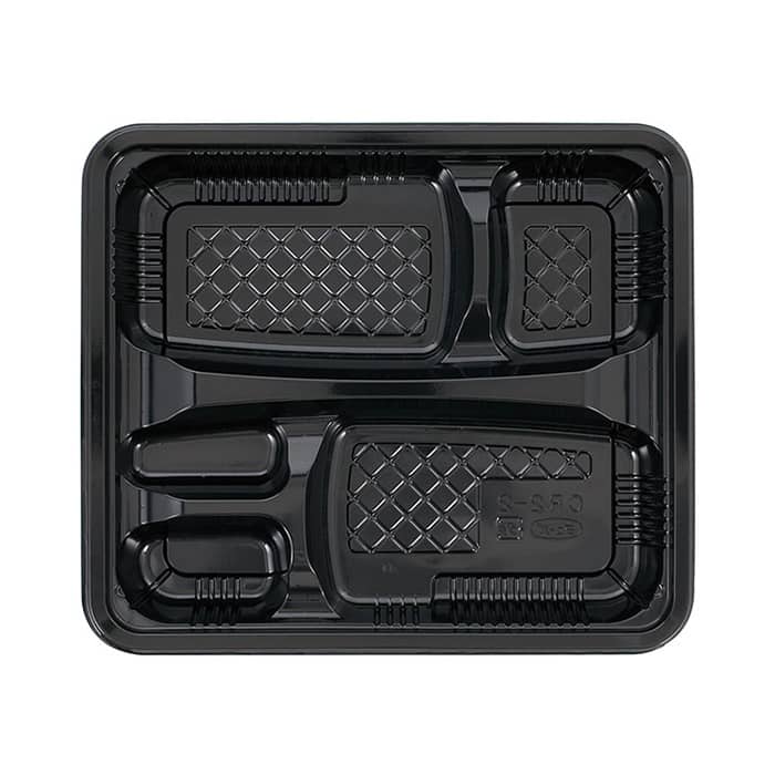 エフピコチューパ 弁当容器 CR弁当 本体 MS CR-2-2 黒 CP571115 50枚/袋（ご注文単位12袋）【直送品】