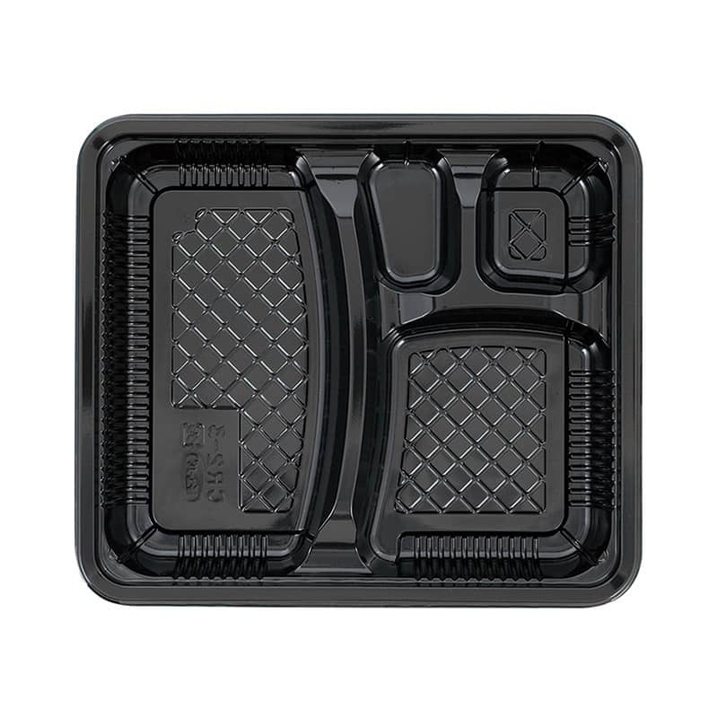 エフピコチューパ 弁当容器 CR弁当 本体 MS CR-2-3 黒 CP571116 50枚/袋（ご注文単位12袋）【直送品】