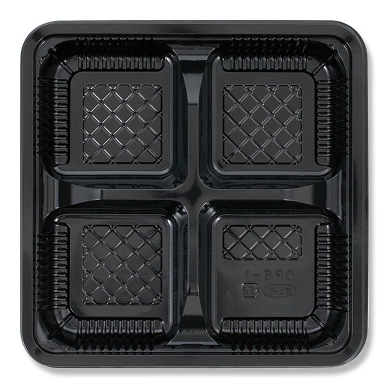 エフピコチューパ 弁当容器 CR-5-1 本体 黒 50枚/袋