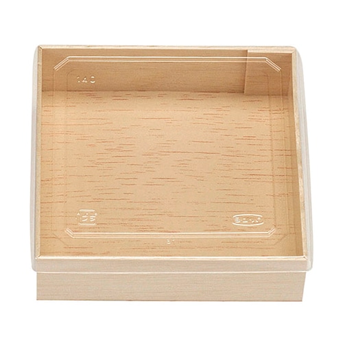 エフピコチューパ 木製折箱容器 和器 蓋付 140角折 20枚/袋(ご注文単位9袋)【直送品】