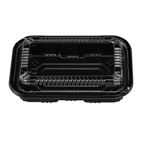 エフピコチューパ 弁当容器 CM-6 本体・蓋セット 黒 50枚/袋(ご注文単位12袋)【直送品】