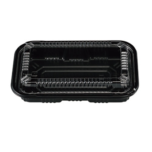 エフピコチューパ 弁当容器 CM-7 本体・蓋セット 黒 50枚/袋(ご注文単位10袋)【直送品】