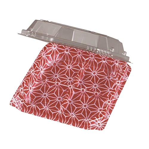 エフピコチューパ 和菓子容器　APW-4-2  エンジ紋 50枚/袋（ご注文単位24袋）【直送品】