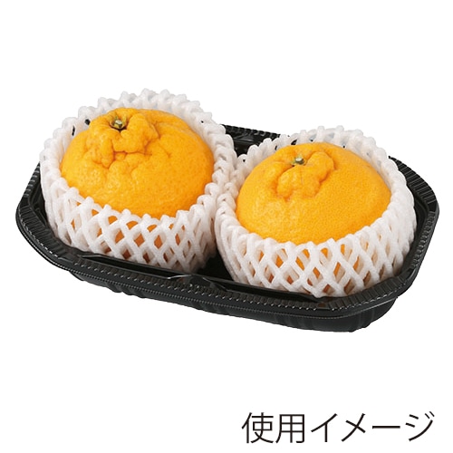 エフピコチューパ 果物トレー　FR-12 黒 CP003746 100枚/袋（ご注文単位12袋）【直送品】