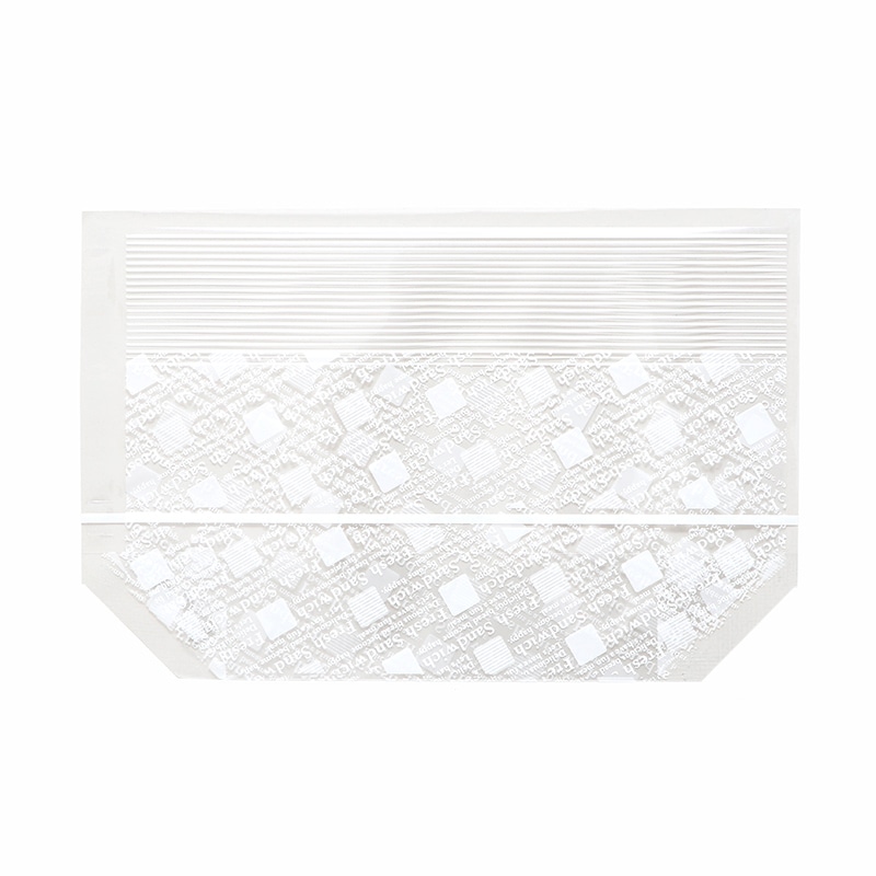 エフピコチューパ サンドイッチ袋 CP角底サンド ブロック付き 中 英字白 200枚/袋