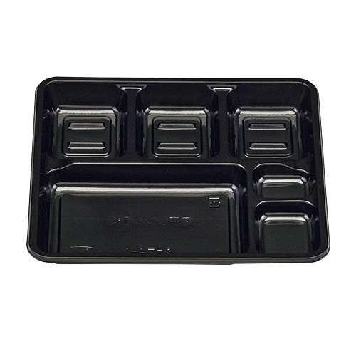 エフピコチューパ 弁当容器　シェフ　4-1　本体  黒 50枚/袋（ご注文単位12袋）【直送品】