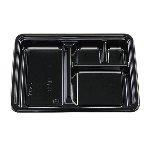 エフピコチューパ 弁当容器　シェフ　7　本体  黒 50枚/袋（ご注文単位16袋）【直送品】