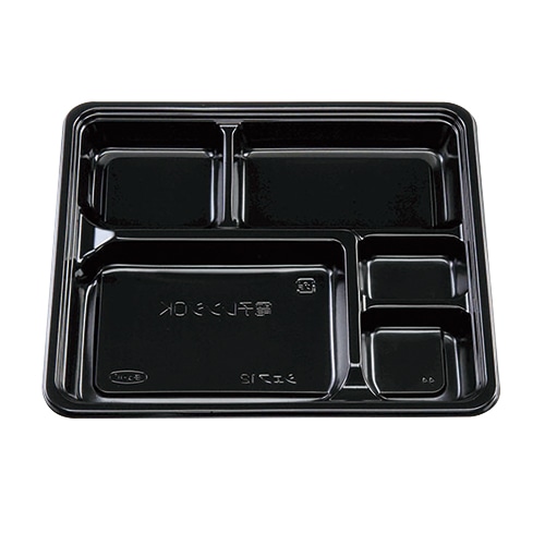 エフピコチューパ 弁当容器　シェフ　12　黒本体  黒 50枚/袋（ご注文単位12袋）【直送品】