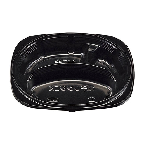 エフピコチューパ 弁当容器　シェフ　22　黒本体  黒 50枚/袋（ご注文単位16袋）【直送品】