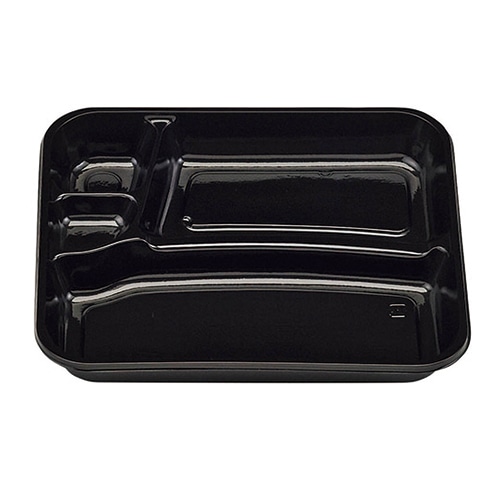 エフピコチューパ 弁当容器　シェフ　202　本体  黒 50枚/袋（ご注文単位12袋）【直送品】