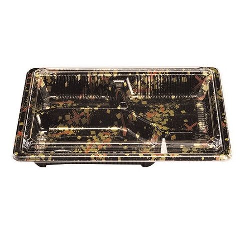 エフピコチューパ 弁当容器　松花堂　本体・蓋セット 201-1 金流 100組/袋（ご注文単位6袋）【直送品】