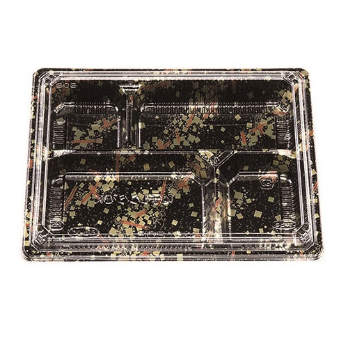 エフピコチューパ 弁当容器　松花堂　本体・蓋セット 202 金流 100組/袋（ご注文単位4袋）【直送品】