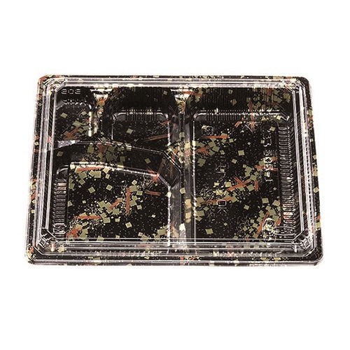 エフピコチューパ 弁当容器　松花堂　本体・蓋セット 202-1 金流 100組/袋（ご注文単位4袋）【直送品】