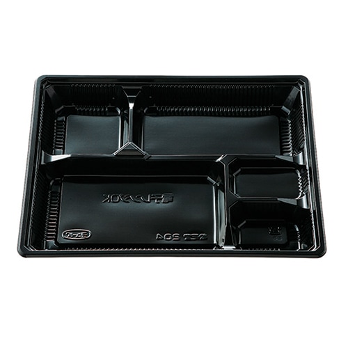 エフピコチューパ 弁当容器　松花堂　本体 204 黒 50枚/袋（ご注文単位12袋）【直送品】
