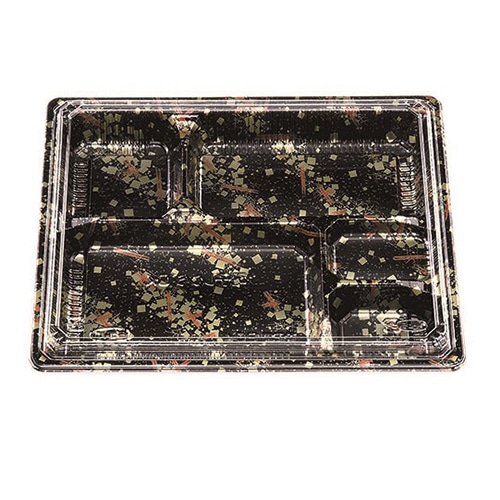 エフピコチューパ 弁当容器　松花堂　本体・蓋セット 204 金流 50組/袋（ご注文単位8袋）【直送品】