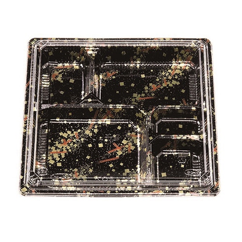 エフピコチューパ 弁当容器　松花堂　本体・蓋セット 207 金流 100組/袋（ご注文単位4袋）【直送品】