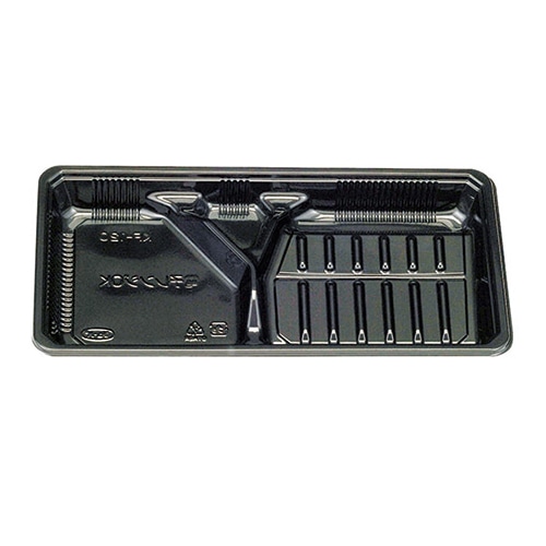 エフピコチューパ 弁当容器　KF-120　本体  黒 50枚/袋（ご注文単位12袋）【直送品】