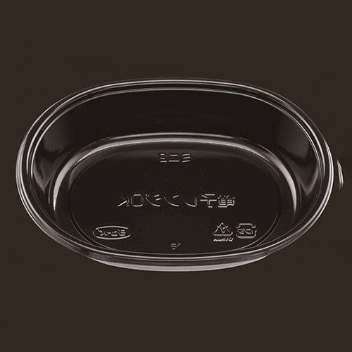 エフピコチューパ 弁当容器　ミニ　本体 ミニ-2 黒 50枚/袋（ご注文単位16袋）【直送品】