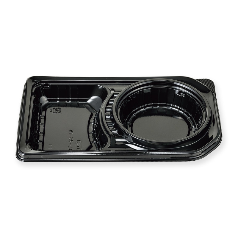 エフピコチューパ 弁当容器 デリカランチ DL本体 25-15 黒 50枚/袋