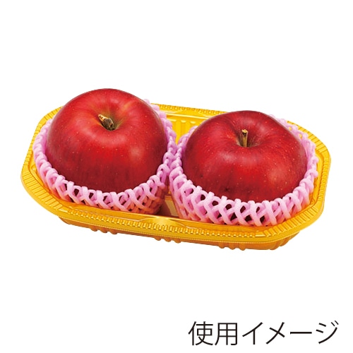 エフピコチューパ 果物トレー　FR-12 ゴールド CP003868 100枚/袋（ご注文単位12袋）【直送品】