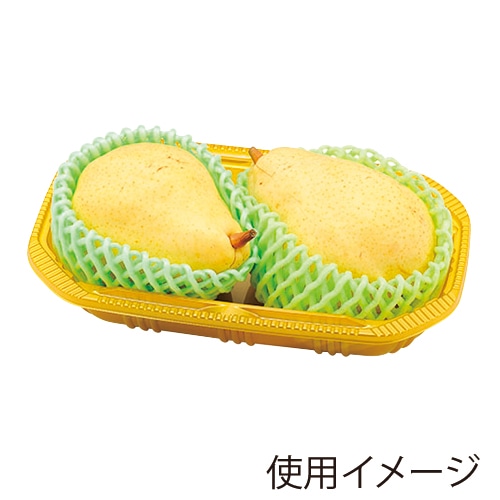 エフピコチューパ 果物トレー FR-13 ゴールド CP003869 100枚/袋(ご注文単位10袋)【直送品】