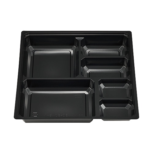 エフピコチューパ 仕出し弁当容器 紙ボックスMSD中仕切 80-80 B-1 黒 50枚/袋