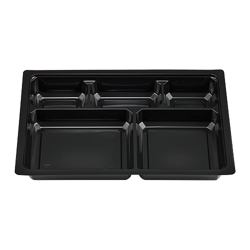 エフピコチューパ 仕出し弁当容器 紙ボックスMSD中仕切 90-60 A 黒 50枚/袋