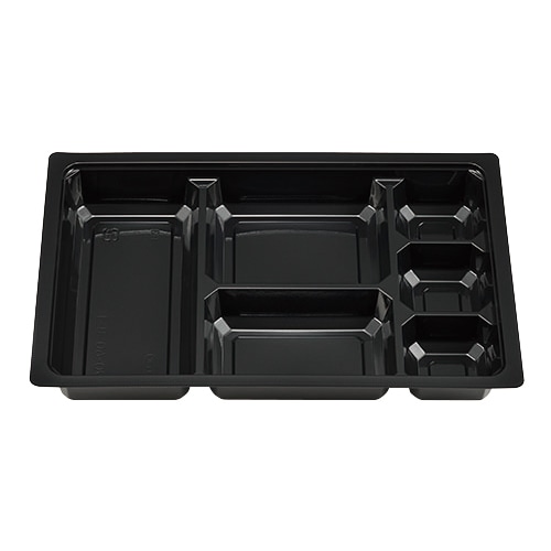 エフピコチューパ 仕出し弁当容器 紙ボックスMSD中仕切 90-60 B-1 黒 50枚/袋