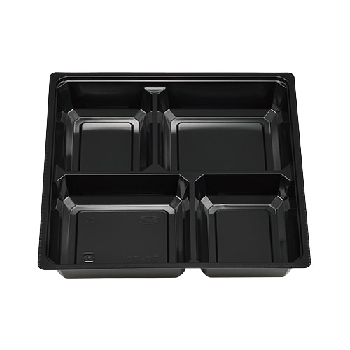 エフピコチューパ 仕出し弁当容器 紙ボックスMSD中仕切 70-70 黒 50枚/袋