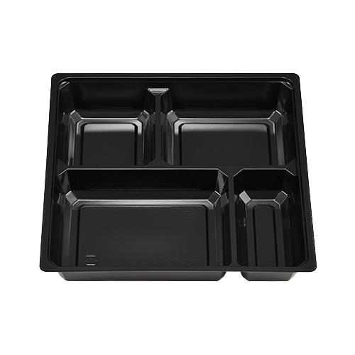 エフピコチューパ 仕出し弁当容器 紙ボックスMSD中仕切 70-70 A 黒 50枚/袋