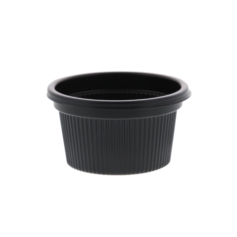 エフピコチューパ ポーション容器 オンスカップ 本体 1/2オンス 黒 50個/袋