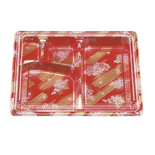 エフピコチューパ 弁当容器　松花堂　本体・蓋セット 202-1 よしの 100組/袋（ご注文単位4袋）【直送品】