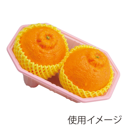 エフピコチューパ 果物トレー FRプラスL ピンク CP007401 100枚/袋(ご注文単位8袋)【直送品】