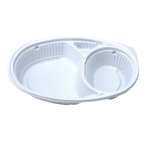 エフピコチューパ カレー容器　MS-213　本体  白 50枚/袋（ご注文単位12袋）【直送品】